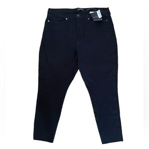 Banana Republic Black High Rise Skinny Ankle Denim Jeans Women’s Sz 35 | 20 US